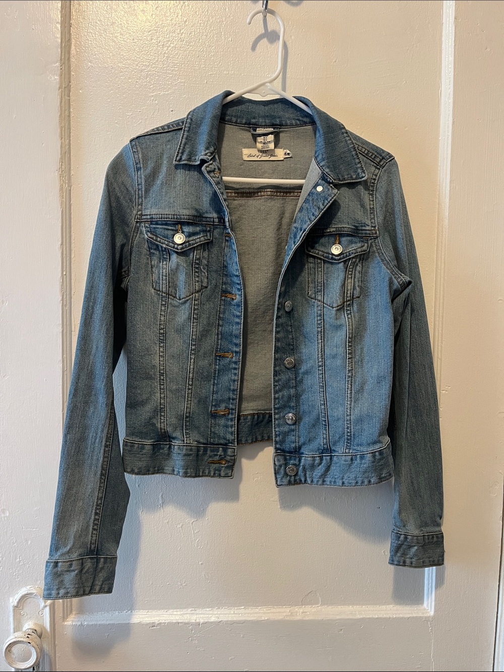 Classic Light Blue Denim Jean Jacket - Women